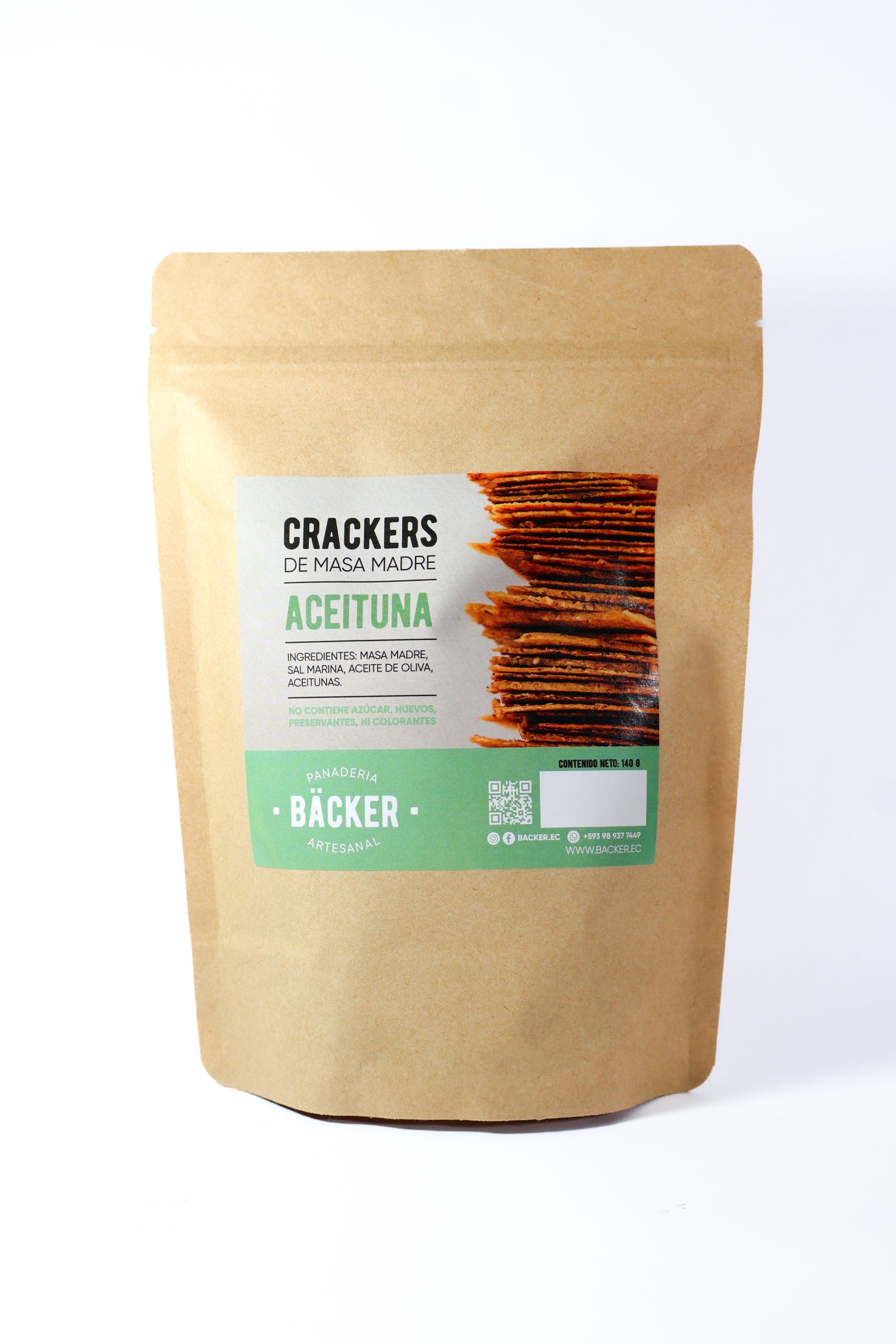 IMG_1607 Cracker de Masa Madre y Aceituna 140gr - Imagen 1