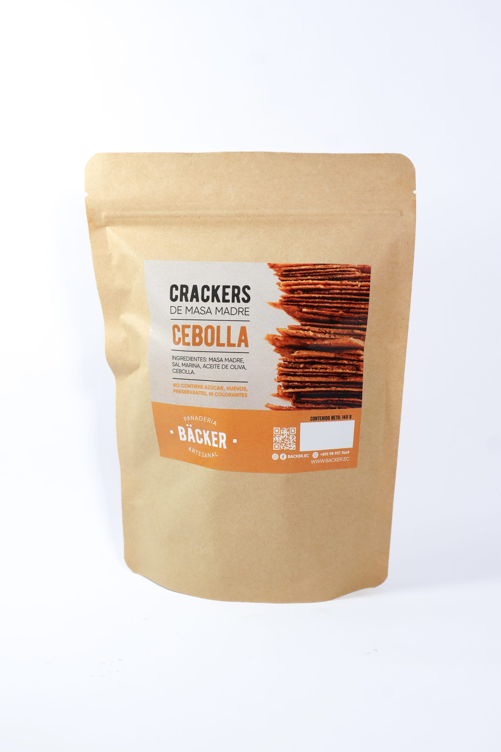 IMG_1589 Cracker de Masa Madre y Cebolla 140gr - Imagen 1