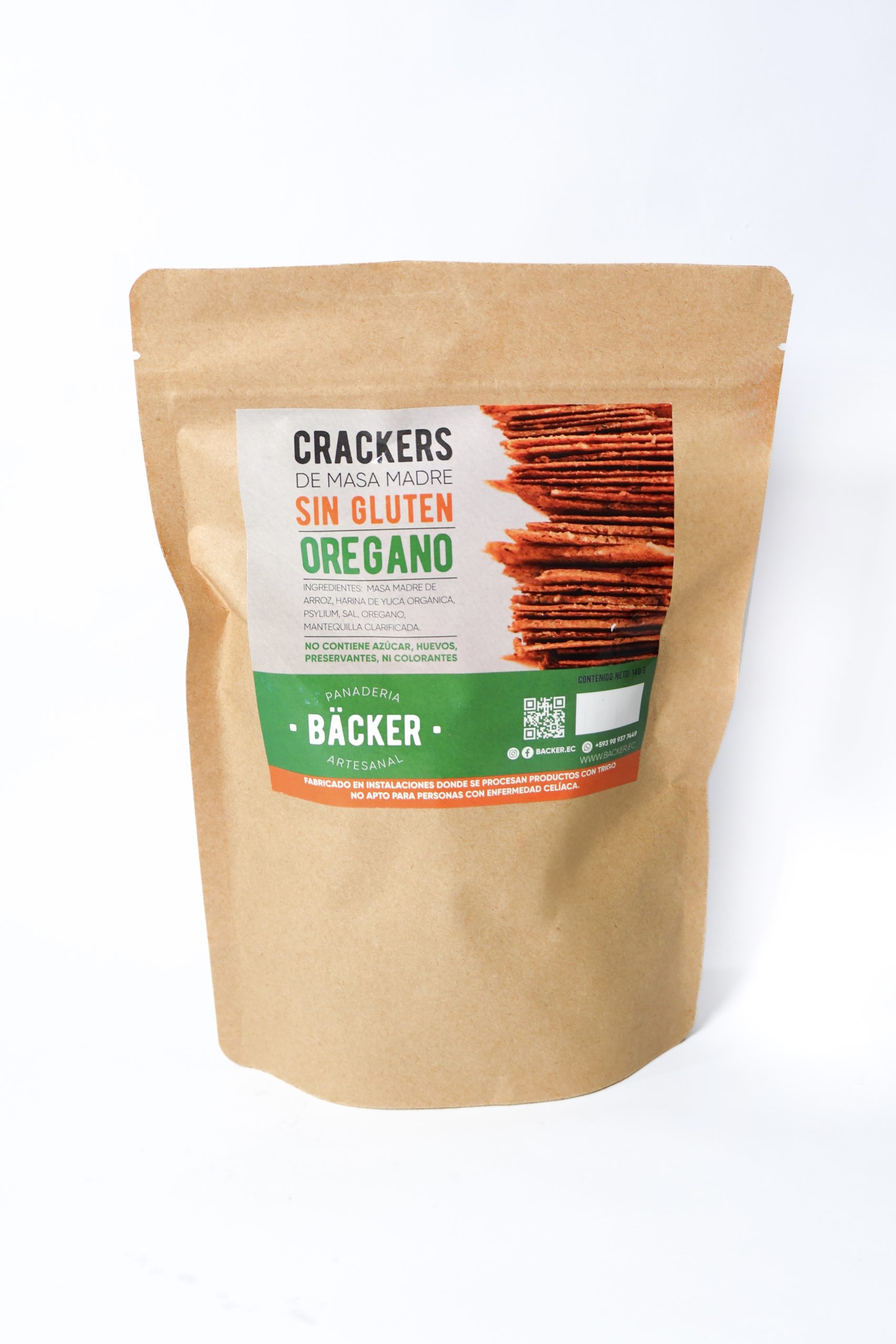 IMG_0983 Cracker de Masa Madre Sin gluten 140 gr - Imagen 1